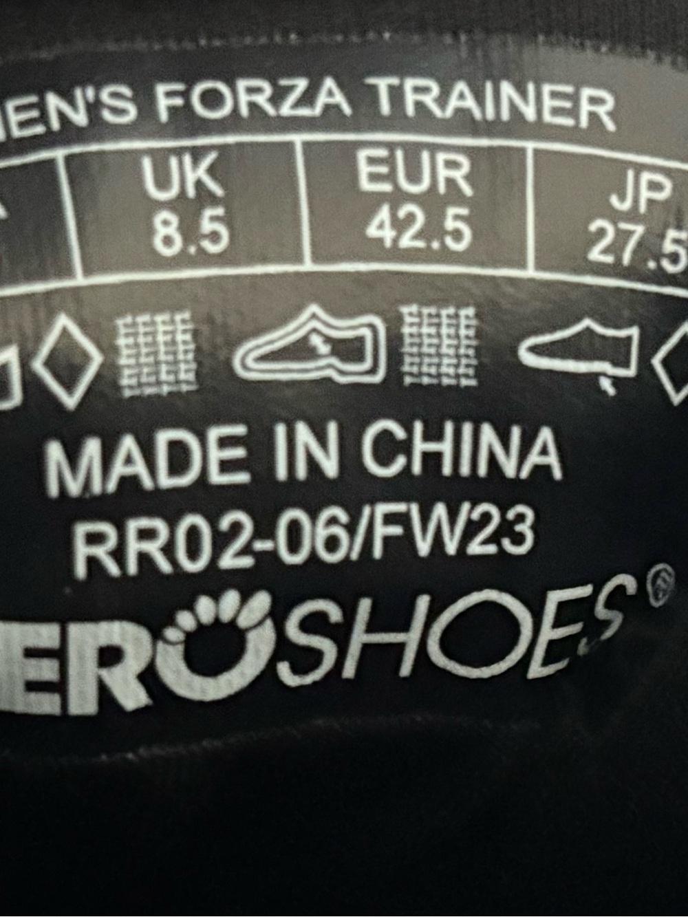 Xero Shoes Forza Trainer - Black  - Men’s 9.5 / EU 42.5 - Minimalist Barefoot - Picture 8 of 9